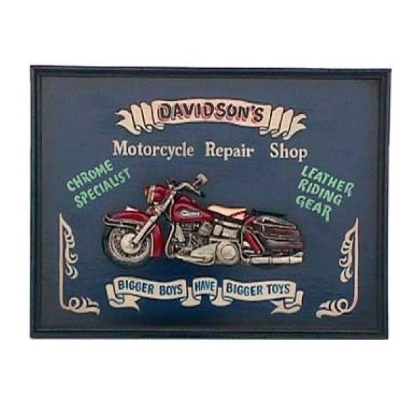 Motorbike wandbord 83 cm - motor pubbord, Ophalen, Nieuw