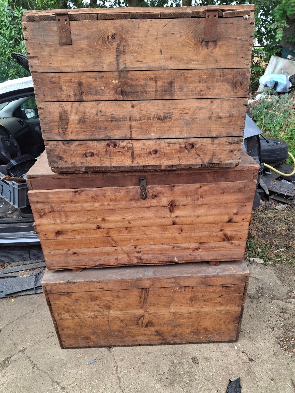 Houten kisten, Huis en Inrichting, Woonaccessoires | Kisten, Ophalen