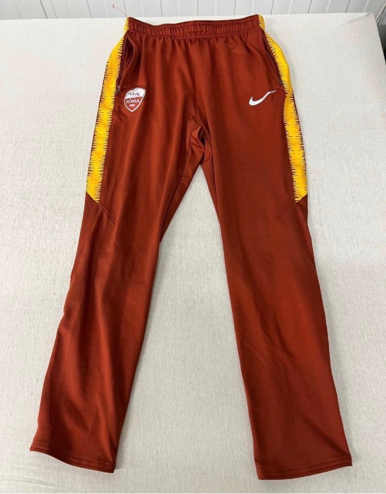 Pantalon de football Roma Dry Squad brun-doré 2018-2019, Taille XL, Enlèvement ou Envoi, Comme neuf, Pantalon