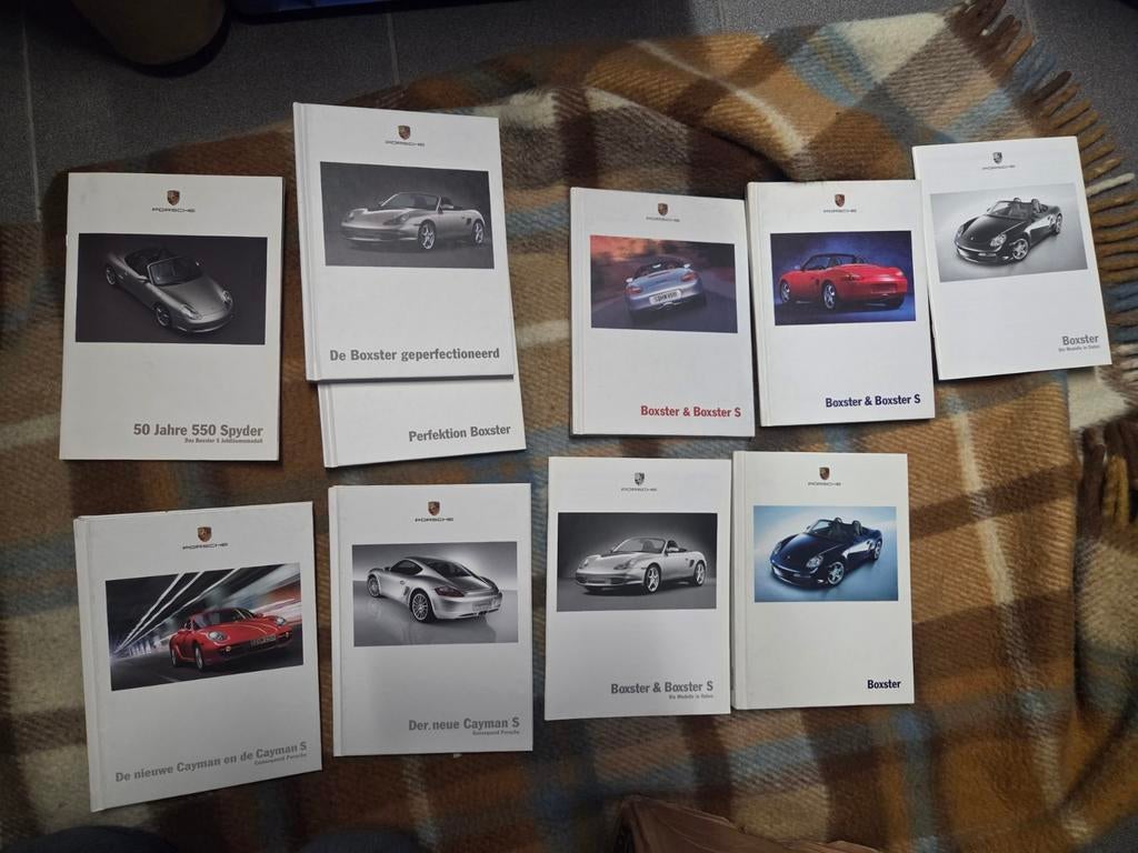 Brochures et brochures de la Porsche Boxster Cayman, Enlèvement ou Envoi
