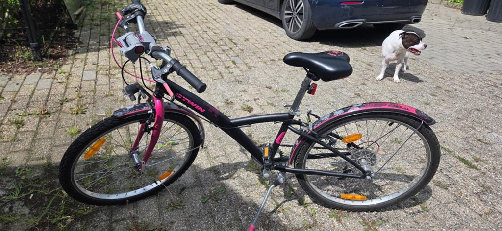 B'Twin Poply 500 kinderfiets — 24 inch, Fietsen en Brommers, Fietsen | Meisjes, Ophalen, 24 inch, Versnellingen