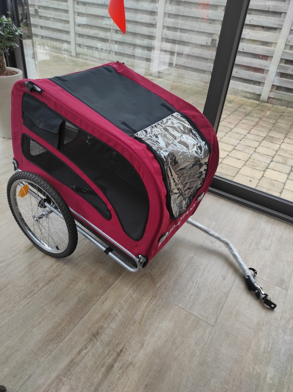 Duramax King Rex hondenfietskar rood, Dieren en Toebehoren, Honden-accessoires, Ophalen of Verzenden, Hondenfietskar