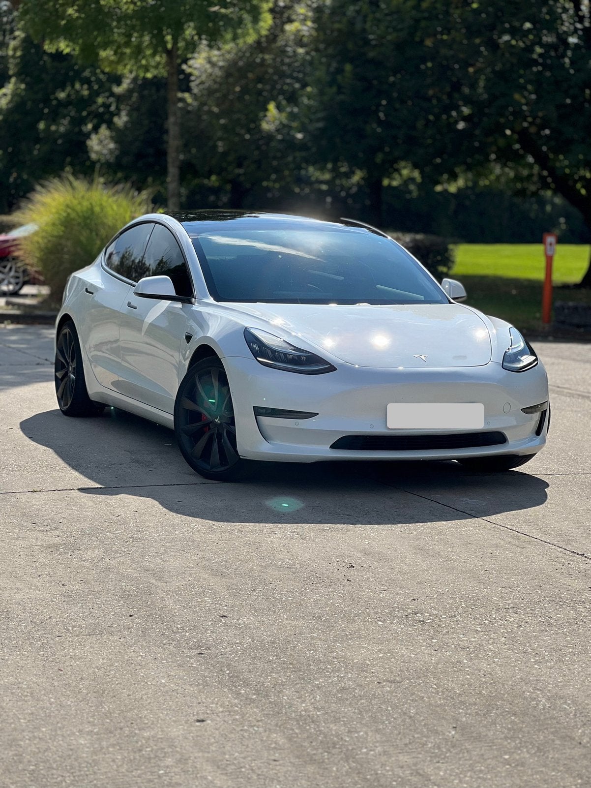 Tesla Model 3 Performance, Auto's, Tesla, Automaat, Zwart, Wit, Leder