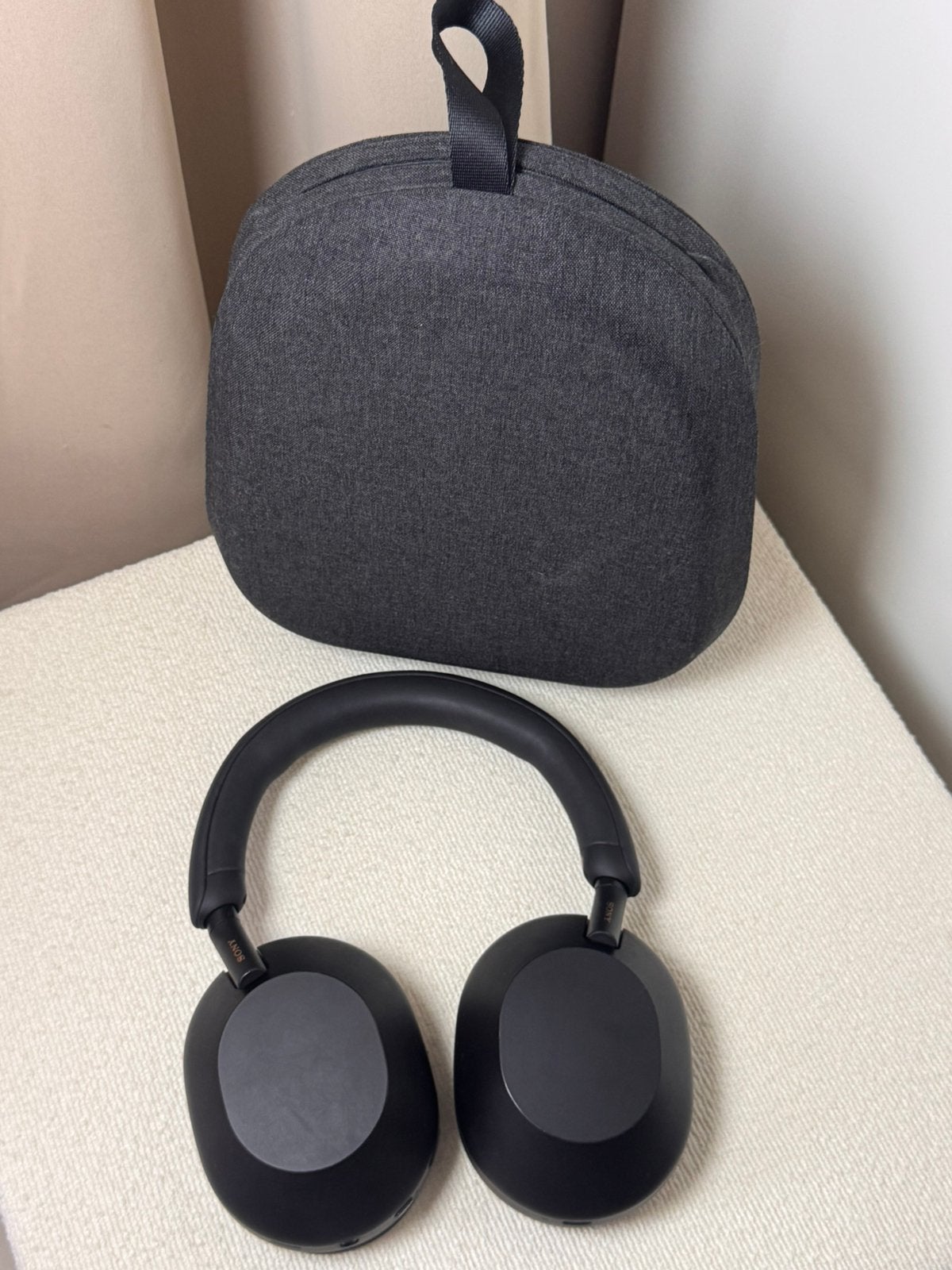 Casque SONY XM5 Noir, Noir, Enlèvement, Utilisé, Bluetooth