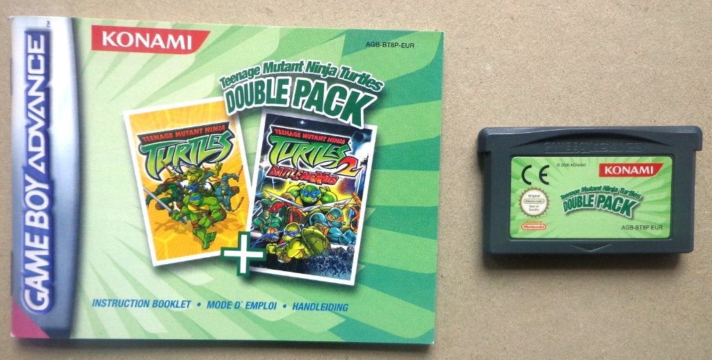 Teenage Mutant Ninja Turtles Double Pack Gameboy  + boekje, Consoles de jeu & Jeux vidéo, Jeux | Nintendo Game Boy, Enlèvement ou Envoi