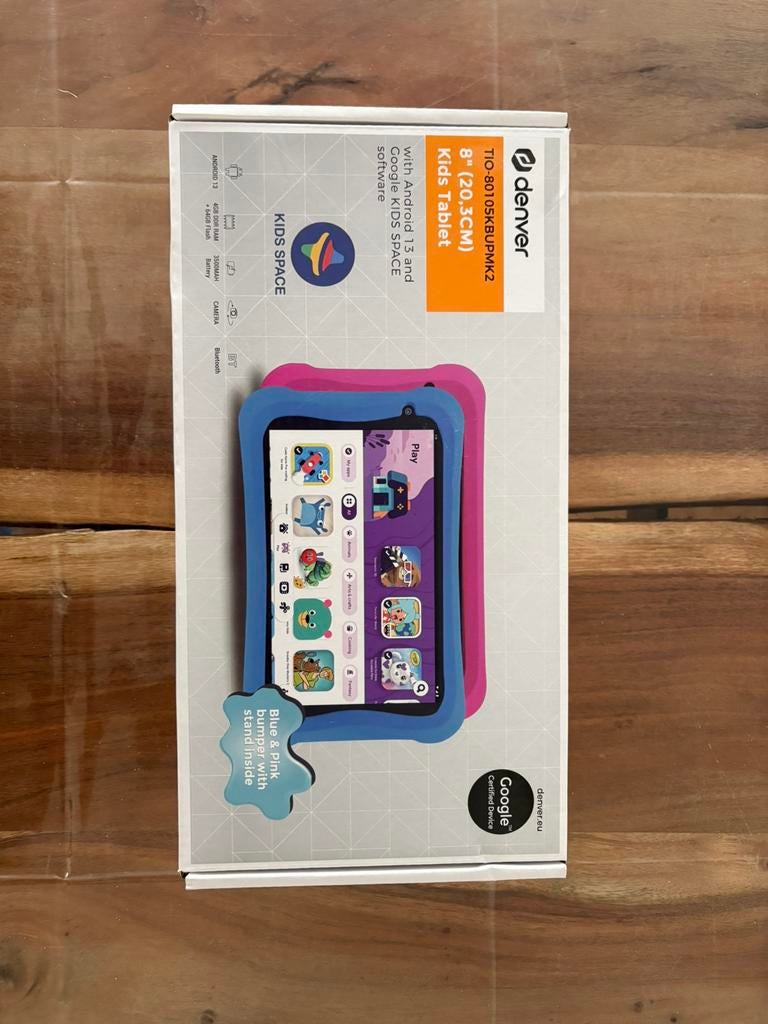 Denver 8” kinder tablet ongeopend in de doos, Computers en Software, Android Tablets, Ophalen, Usb-aansluiting, 8 inch, Nieuw