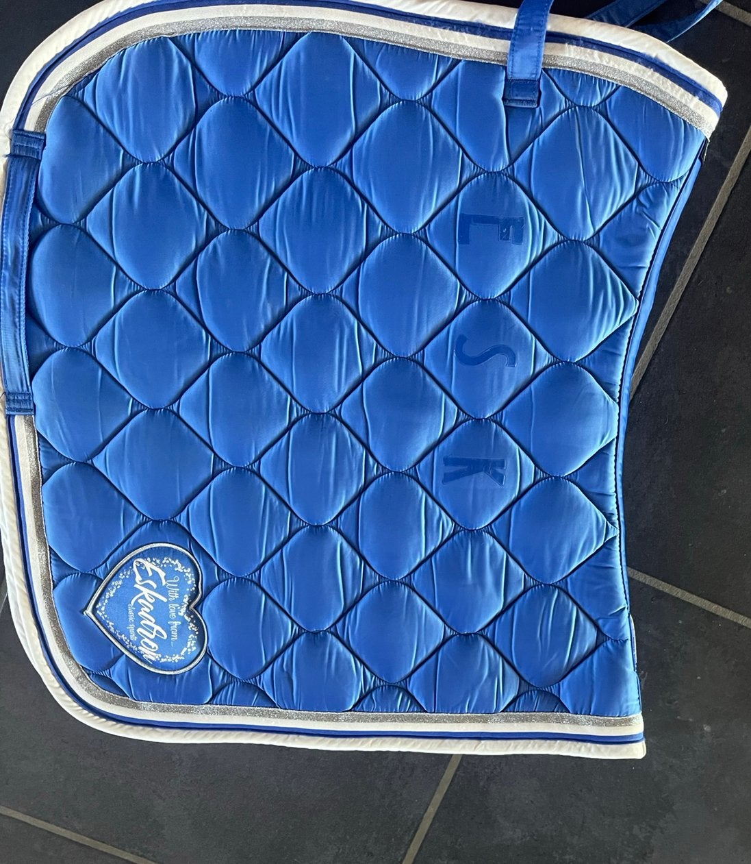 Blauw dressuurdekje, Dressuurdekje, Zo goed als nieuw, Eskadron, Blauw