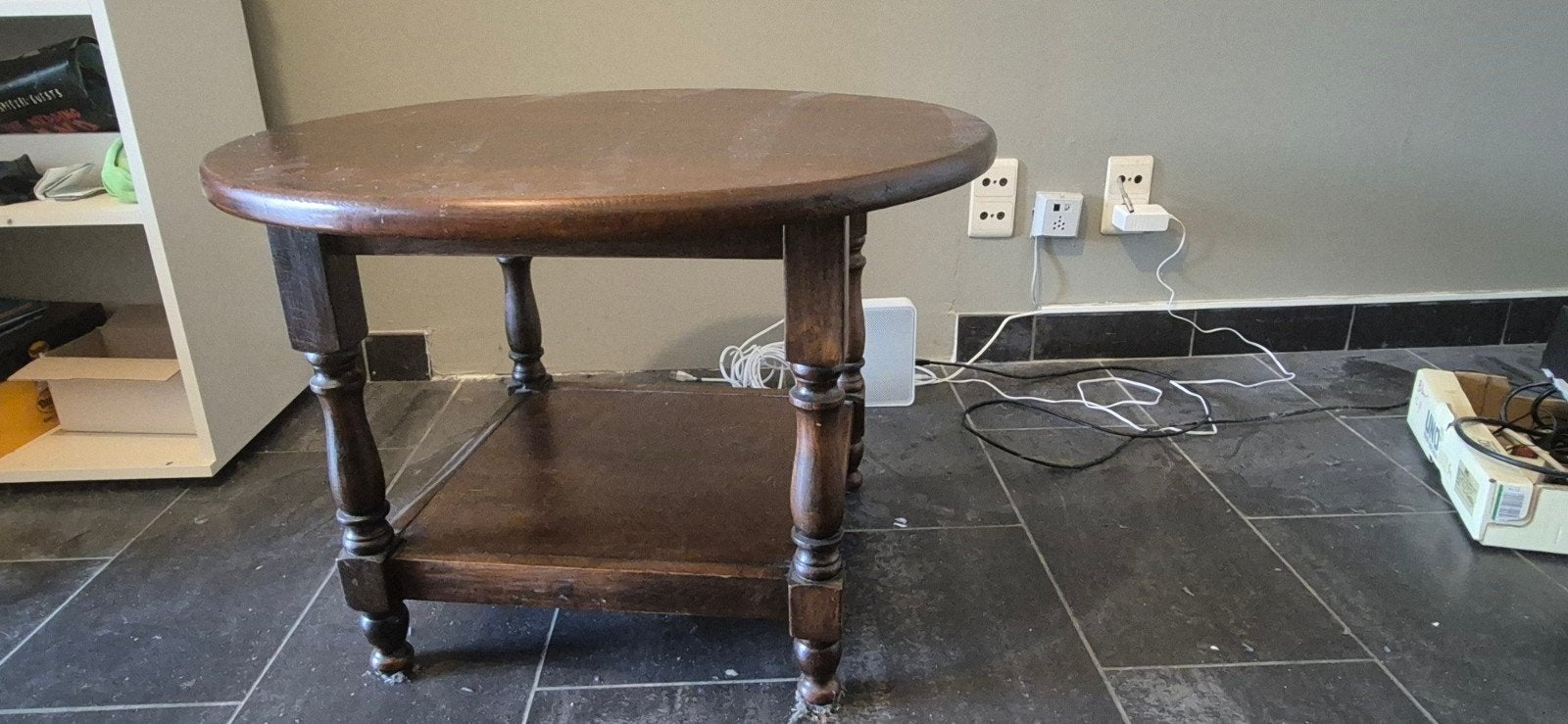 Gratis salontafel, Ophalen
