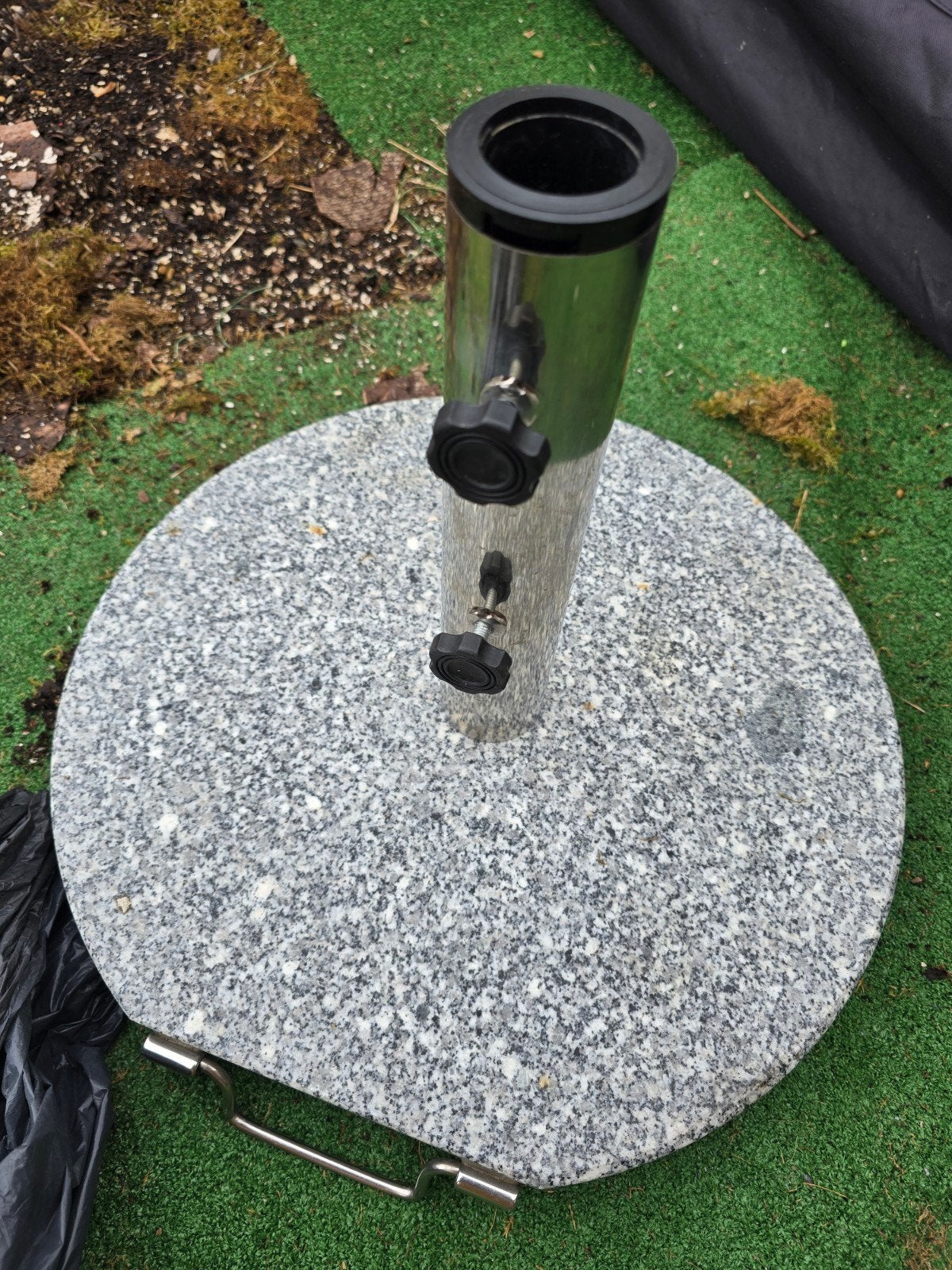 Graniten voet voor parasol, Tuin en Terras, Ophalen