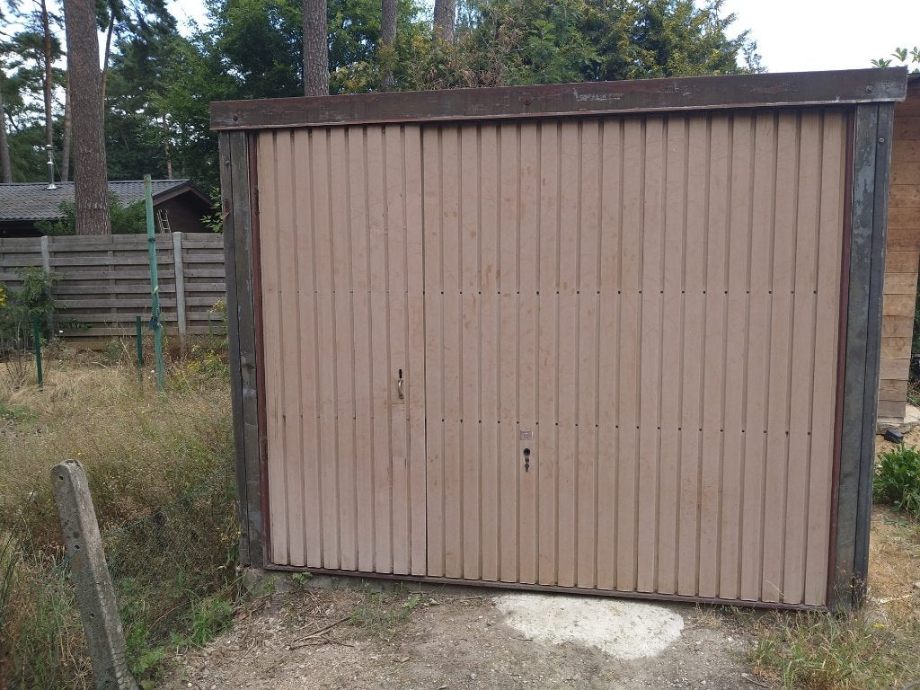 Metalen garagebox / opslagcontainer, Ophalen, Gebruikt, Metaal, Containerberging