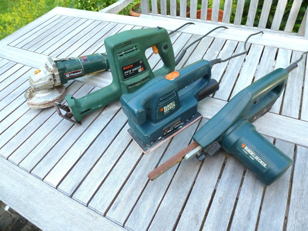 Lot elektrisch gereedschap (schuren - zagen - slijpen), Doe-het-zelf en Bouw, Ophalen, Gebruikt