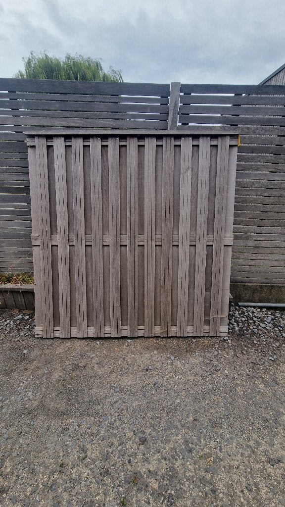 Bangkirai Hardhouten Tuinscherm, Tuin en Terras, Ophalen, Overige typen, Zo goed als nieuw, Hardhout