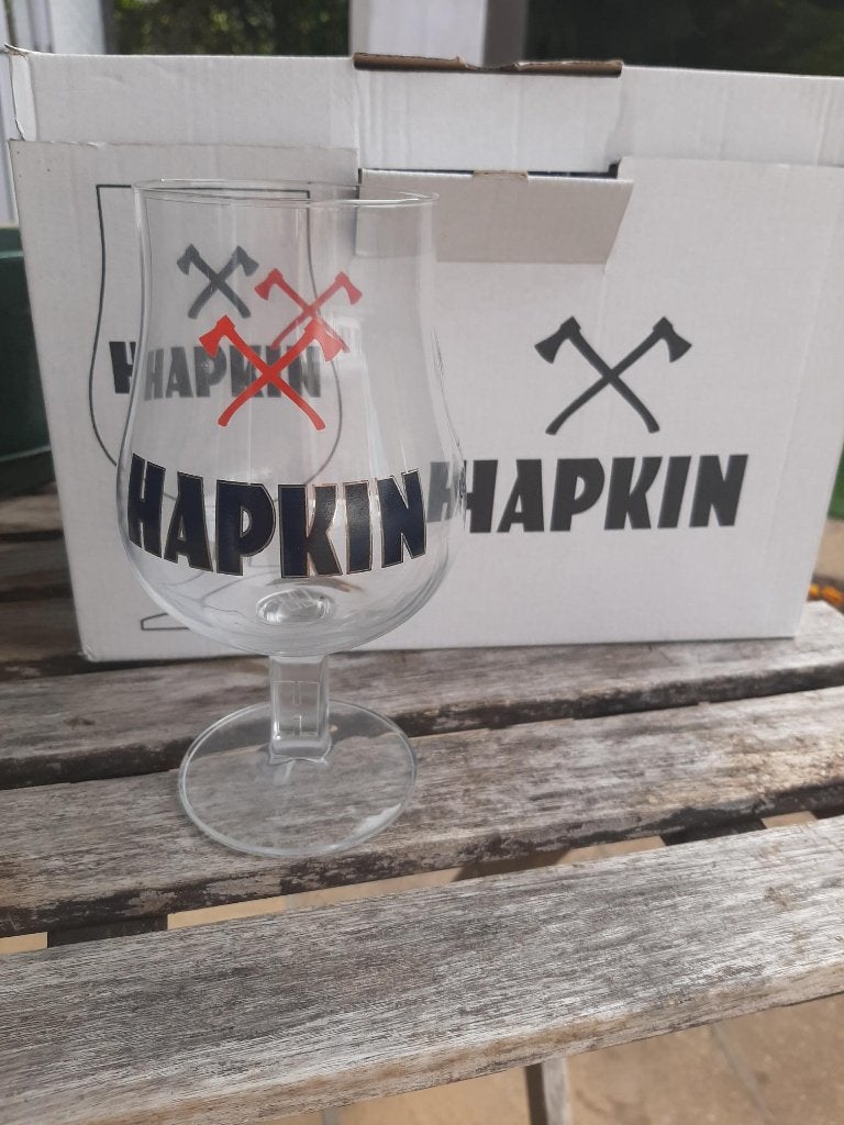 Hapkin bierglazen op voet, Verzamelen, Ophalen, Nieuw, Glas of Glazen, Overige merken
