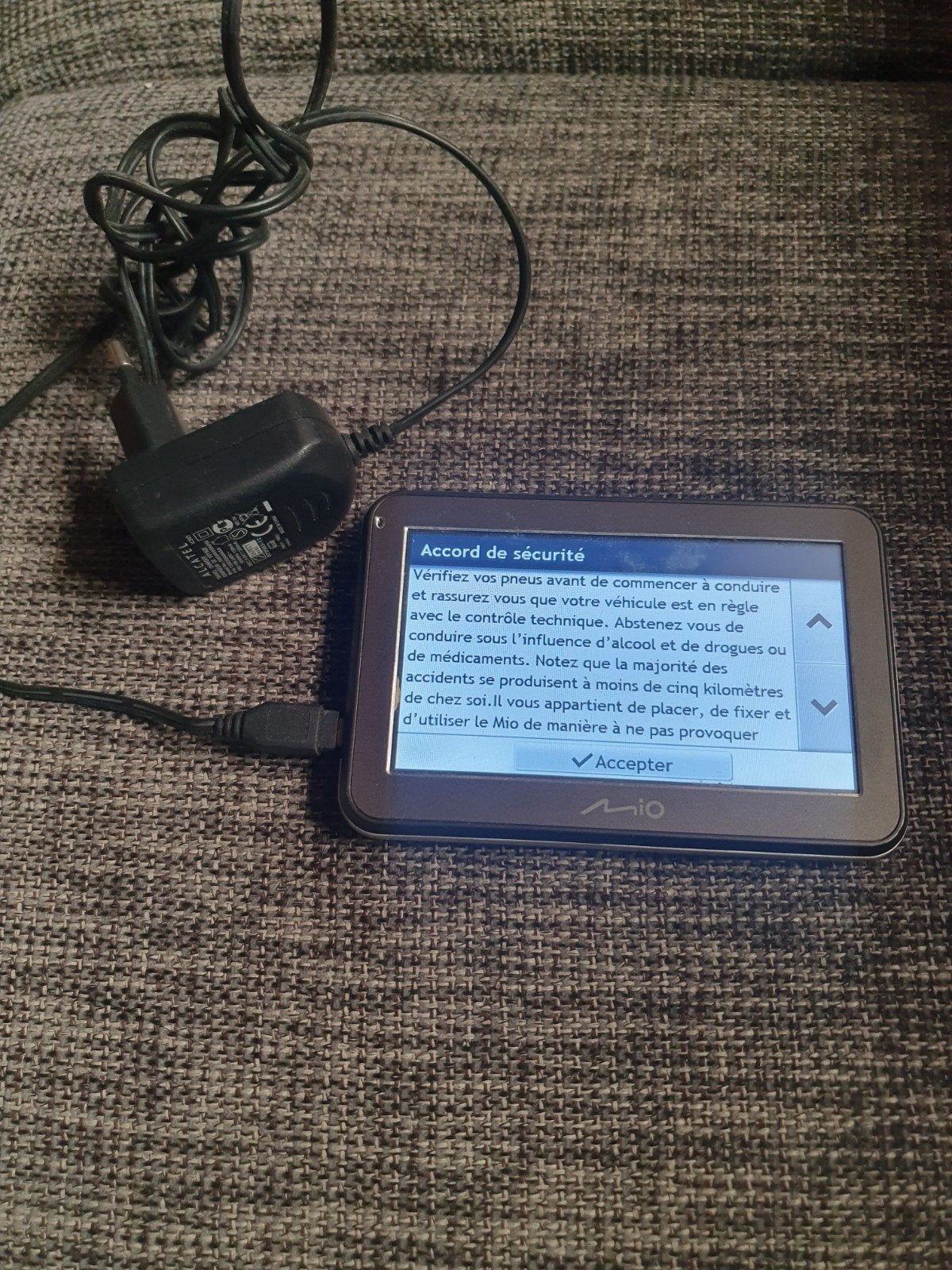 GPS mio, Enlèvement