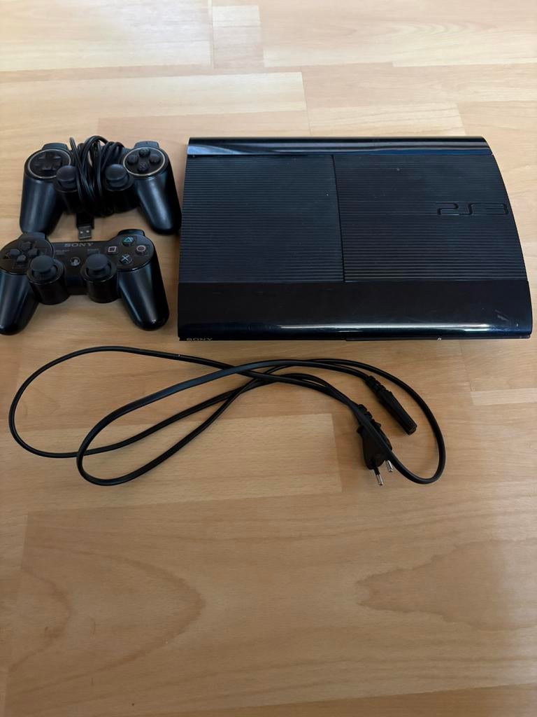 Playstation 3 slim, Ophalen, Met games, Met 2 controllers, 250 GB