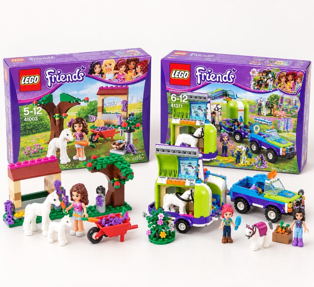 LEGO Friends paarden set bundel 41003 + 41371 compleet, Kinderen en Baby's, Lego, Inclusief accessoires, Friends, Ophalen of Verzenden