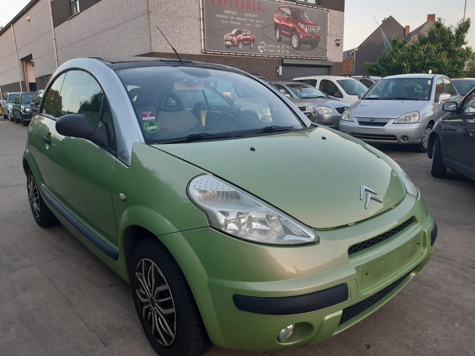 citroen c3 pluriel cabriolet , airco in, Auto's, Cabriolet, Particulier, 2 deurs, Groen