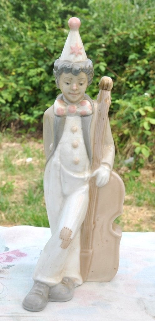 clown en porcelaine contrebassiste, Enlèvement ou Envoi, Utilisé, Autres types