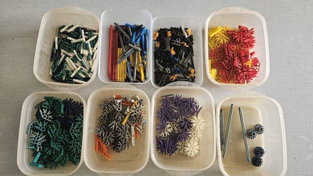 K'NEX onderdelenlot - gesorteerd bouwonderdelen, Kinderen en Baby's, Speelgoed | Bouwstenen, Ophalen, Zo goed als nieuw, K'nex