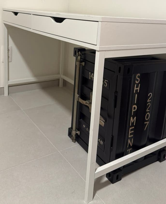 Bureau blanc - Ikea, Maison & Meubles, Enlèvement, Comme neuf, IKEA