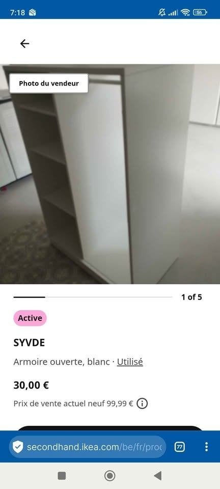 ikea syvde, Maison & Meubles, Armoires | Autre, Enlèvement, Utilisé