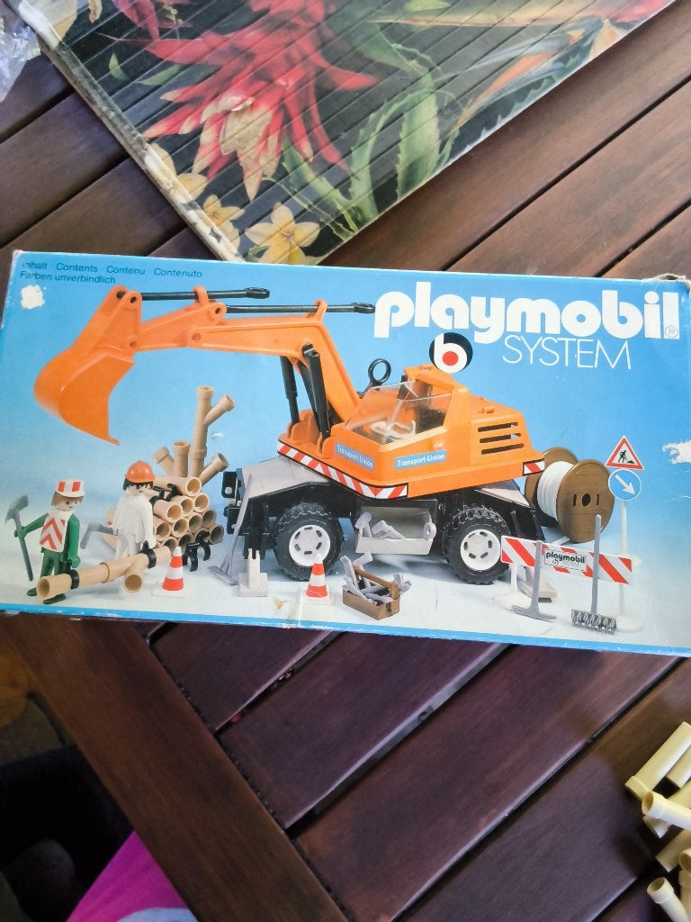 Vintage Playmobil 3472 Graafmachine (1979) COMPLEET, Kinderen en Baby's, Speelgoed | Playmobil, Gebruikt, Complete set, Voertuig