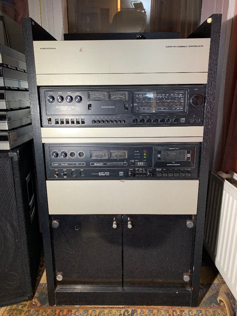 Chaîne Hifi Grundig avec meuble et platine, Enlèvement