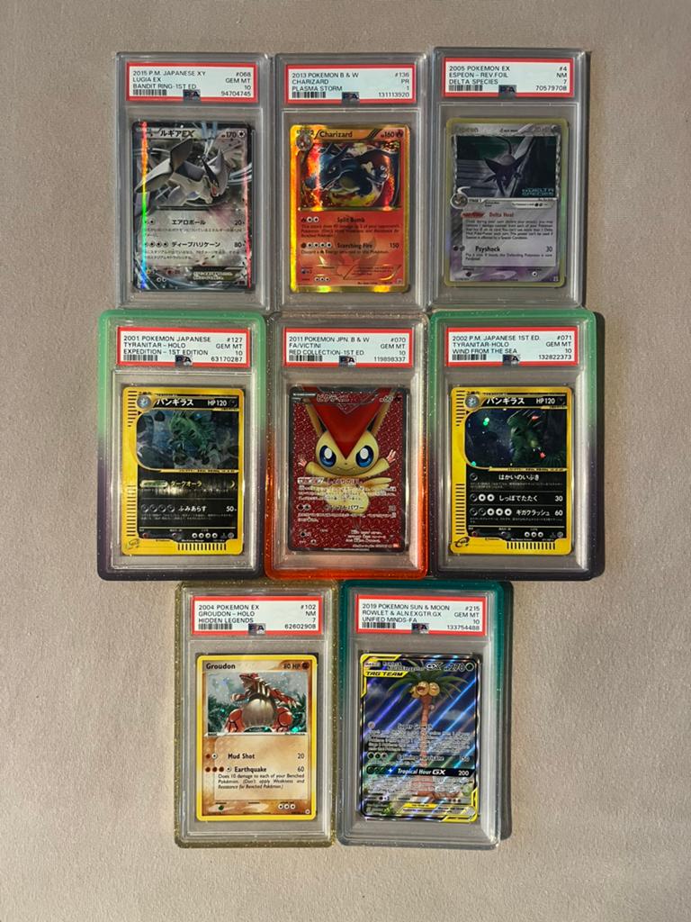 Psa slabs te koop, Hobby en Vrije tijd, Verzamelkaartspellen | Pokémon, Ophalen, Zo goed als nieuw, Foil