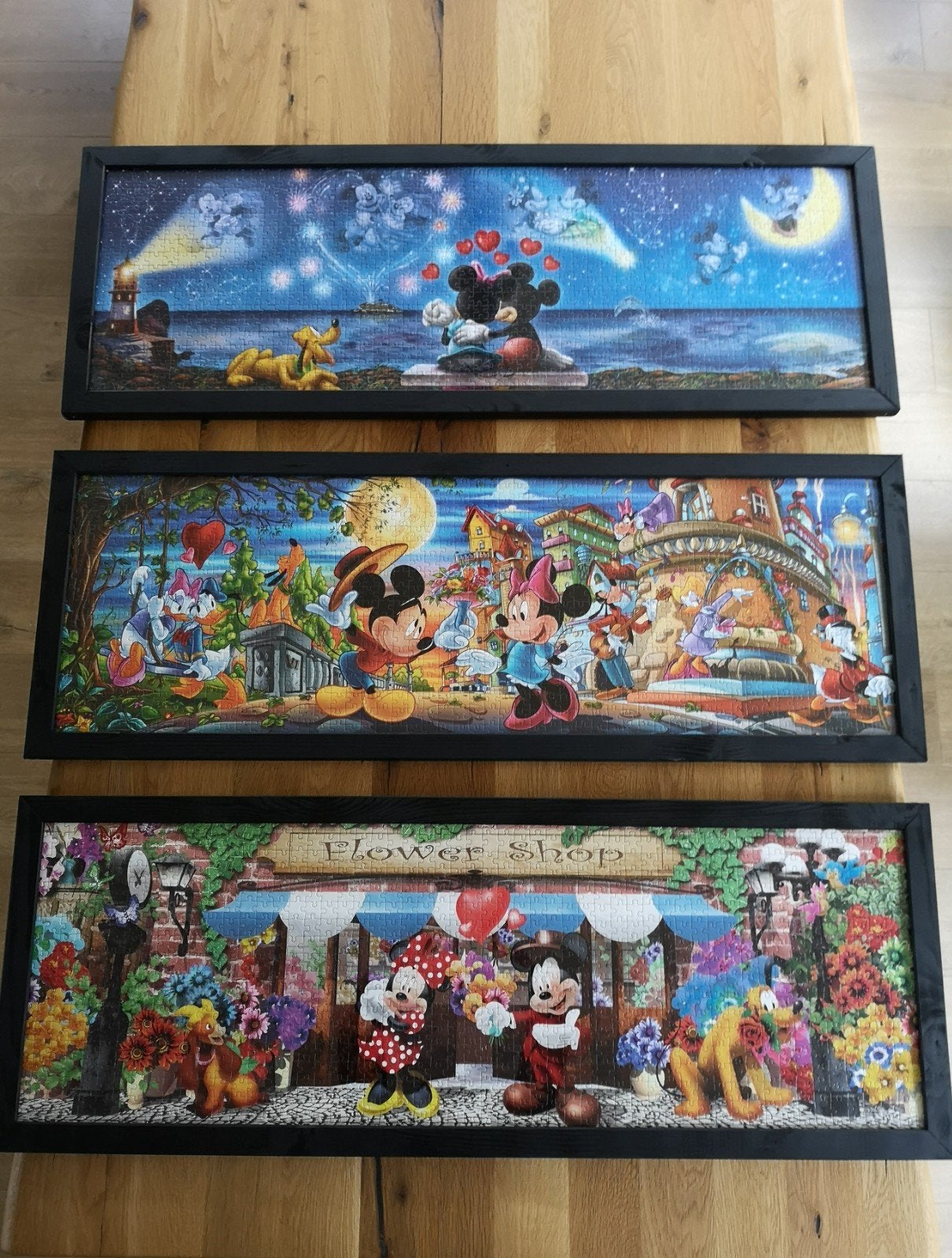 3 panorama puzzels Mickey Mouse, Ophalen