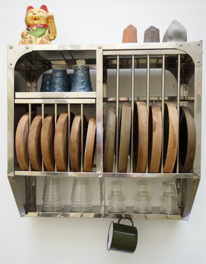 Afdruiprekken Dressoir Storage - 58x60 cm - BOMBAY, Verzenden, Nieuw