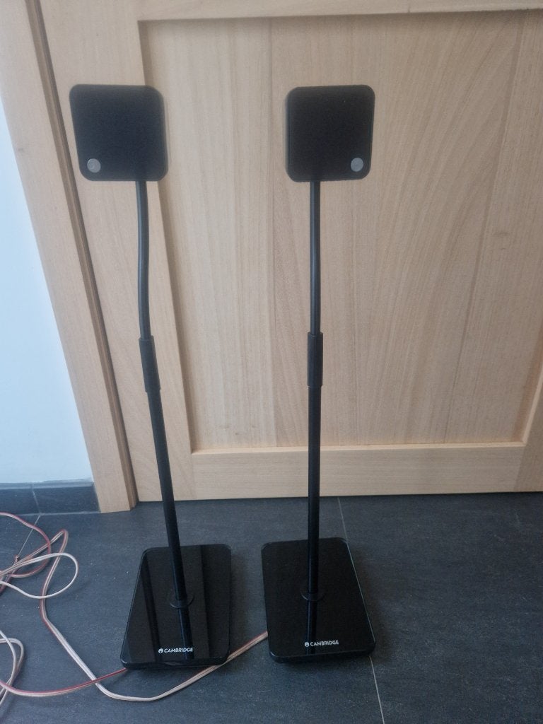 Cambridge Audio Minx Min 12 Speakers + Speakerstands, Audio, Tv en Foto, Luidsprekerboxen, 120 tot 150 watt, Zo goed als nieuw