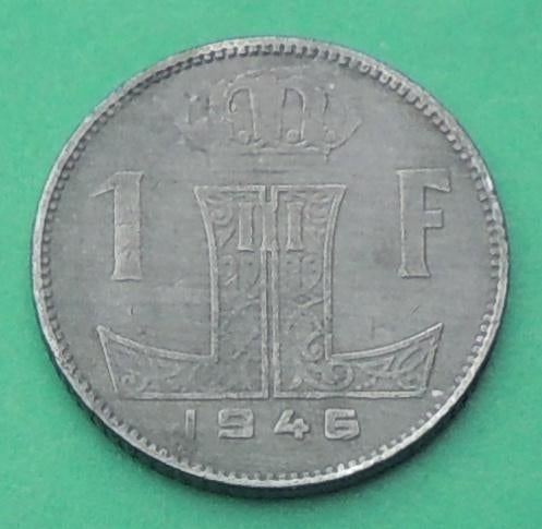 1946 1 frank NLFR type occupation, Timbres & Monnaies, Monnaies | Belgique, Envoi, Métal, Monnaie en vrac