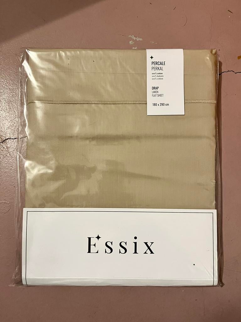 ESSIX-lakens, Ophalen of Verzenden, Nieuw, Beige, Hoeslaken of Sloop