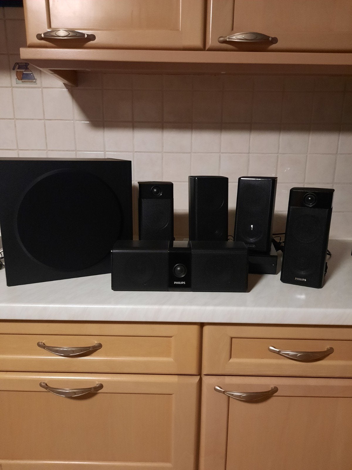 Surround Sound Home Cinema Set Philips met DVD-Speler, Ophalen, Philips, Gebruikt, 70 watt of meer