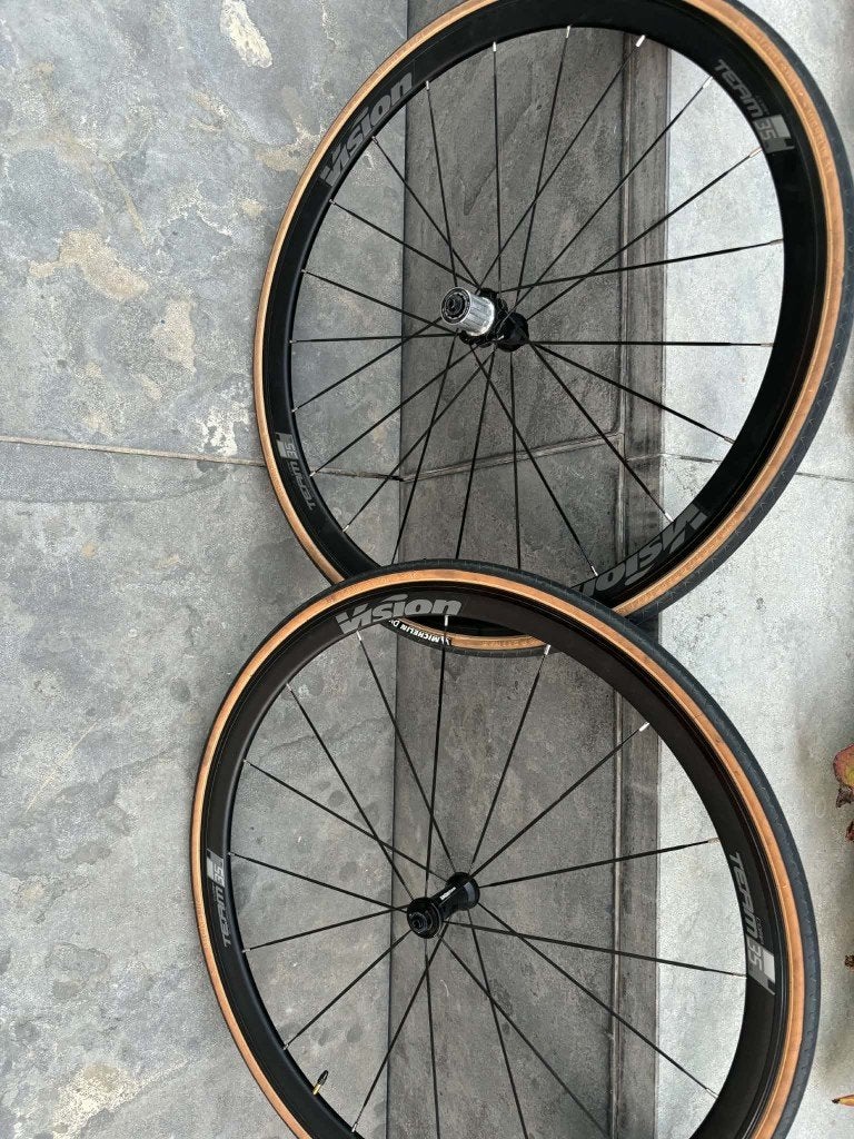 Nieuwe Vision Team 35 Comp SL wielset + Michelin banden, Fietsen en Brommers, VISION, Nieuw, Aluminium, Racefiets