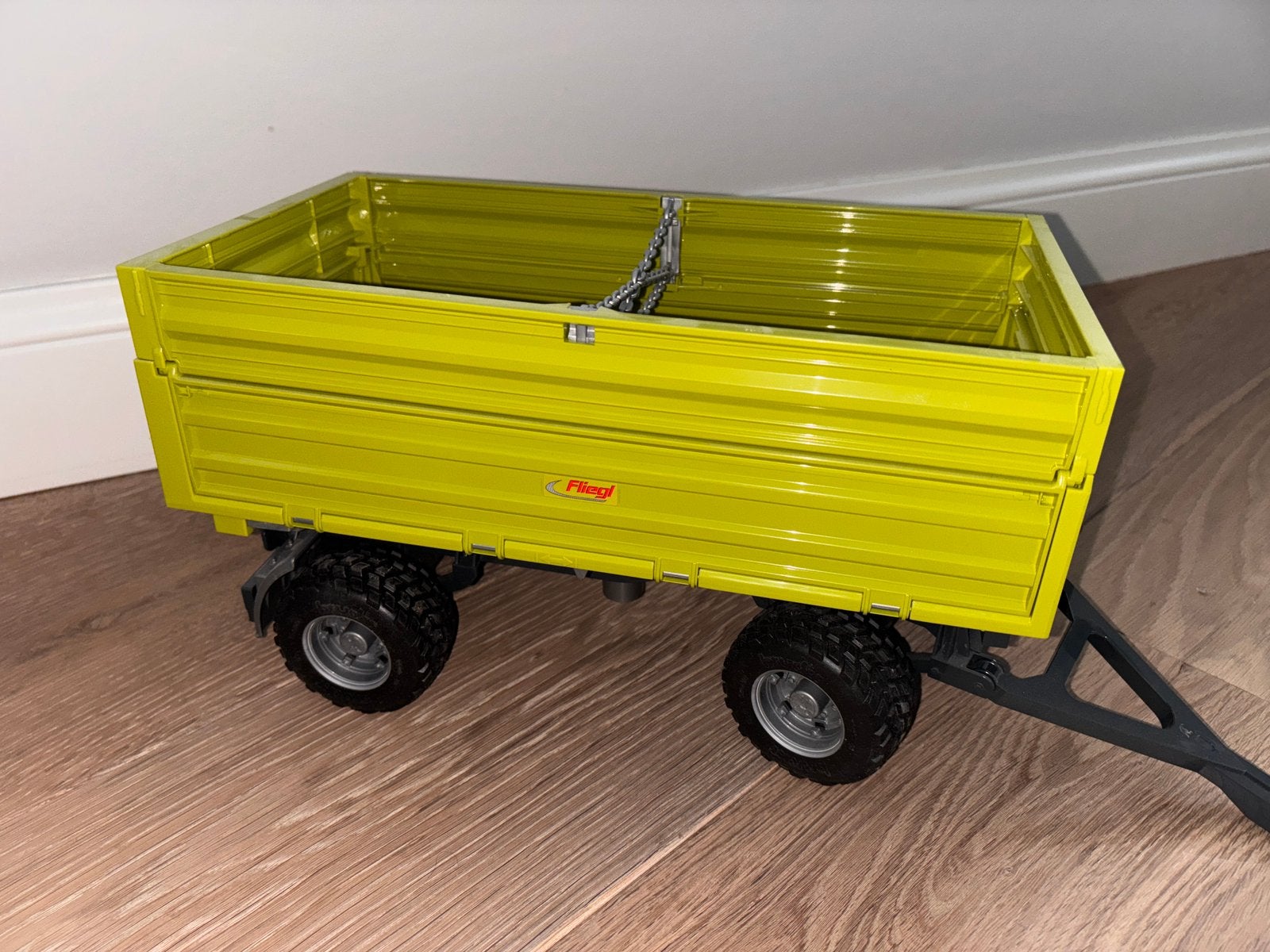 Stevige groene Bruder Fliegl aanhanger, Ophalen of Verzenden