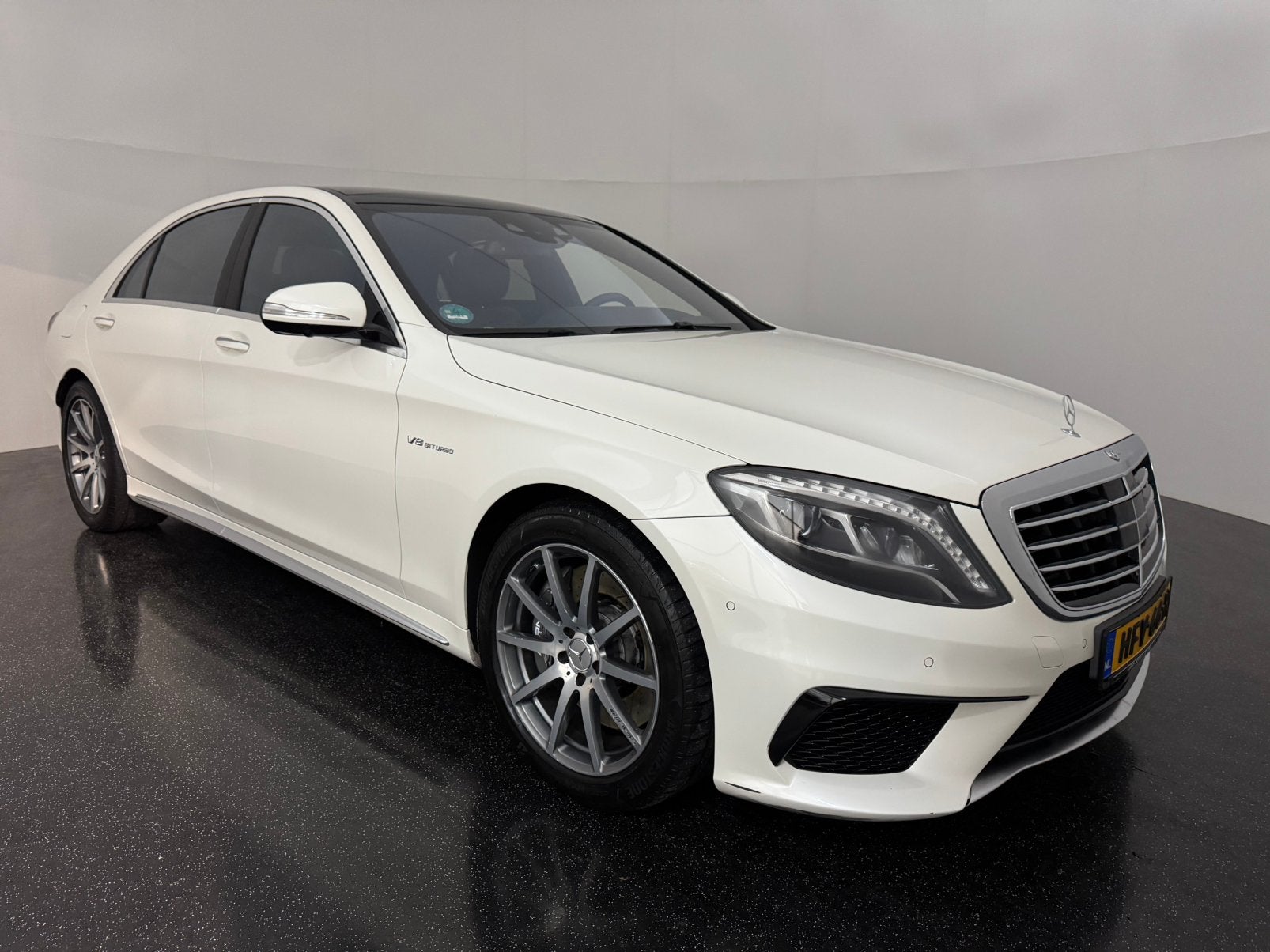 Mercedes s-klasse s63 amg vol opties parelmoer wit bj 2016, Auto's, Automaat, Leder, Bruin, Particulier