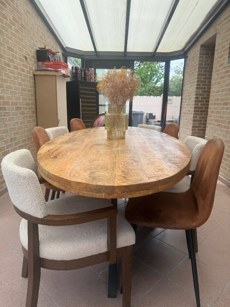 Eettafel Mangohout, Huis en Inrichting, Tafels | Eettafels, Ophalen