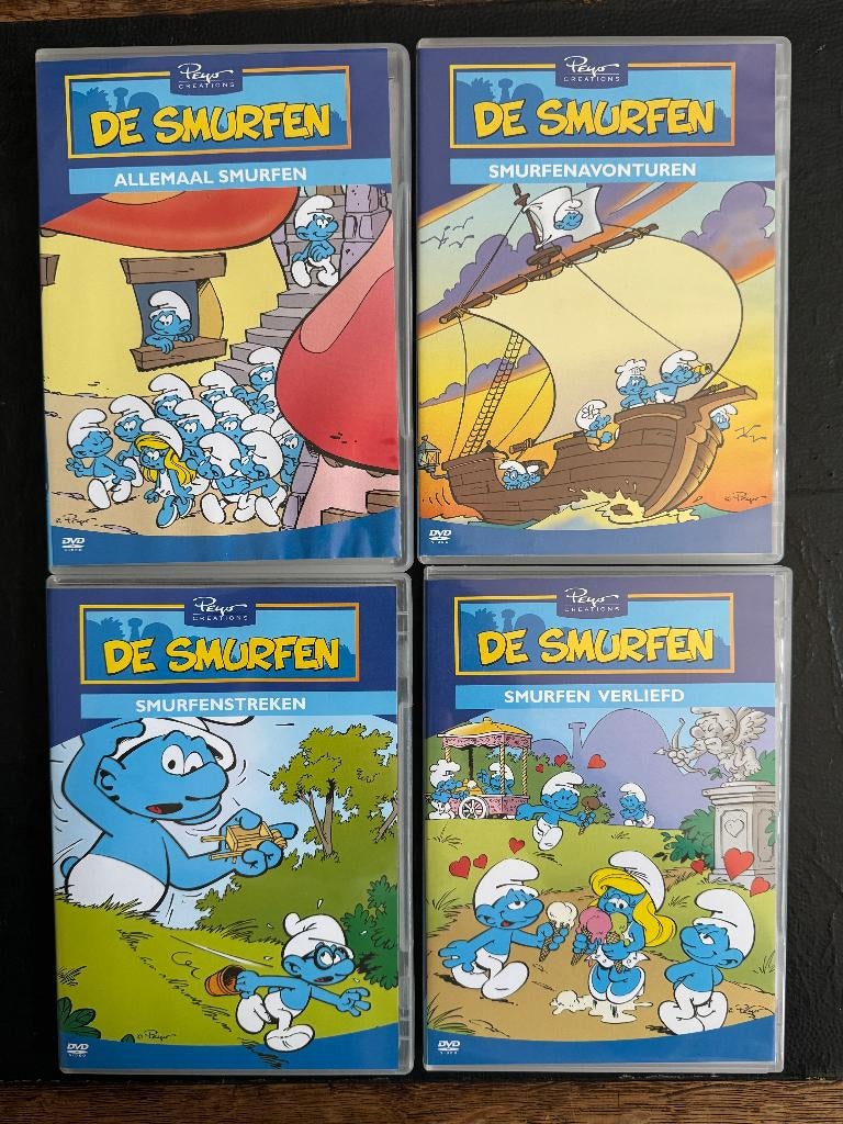 De SMURFEN - 4 DVD Box, Collections, Personnages de BD, Enlèvement ou Envoi, Schtroumpfs, Utilisé, Autres types