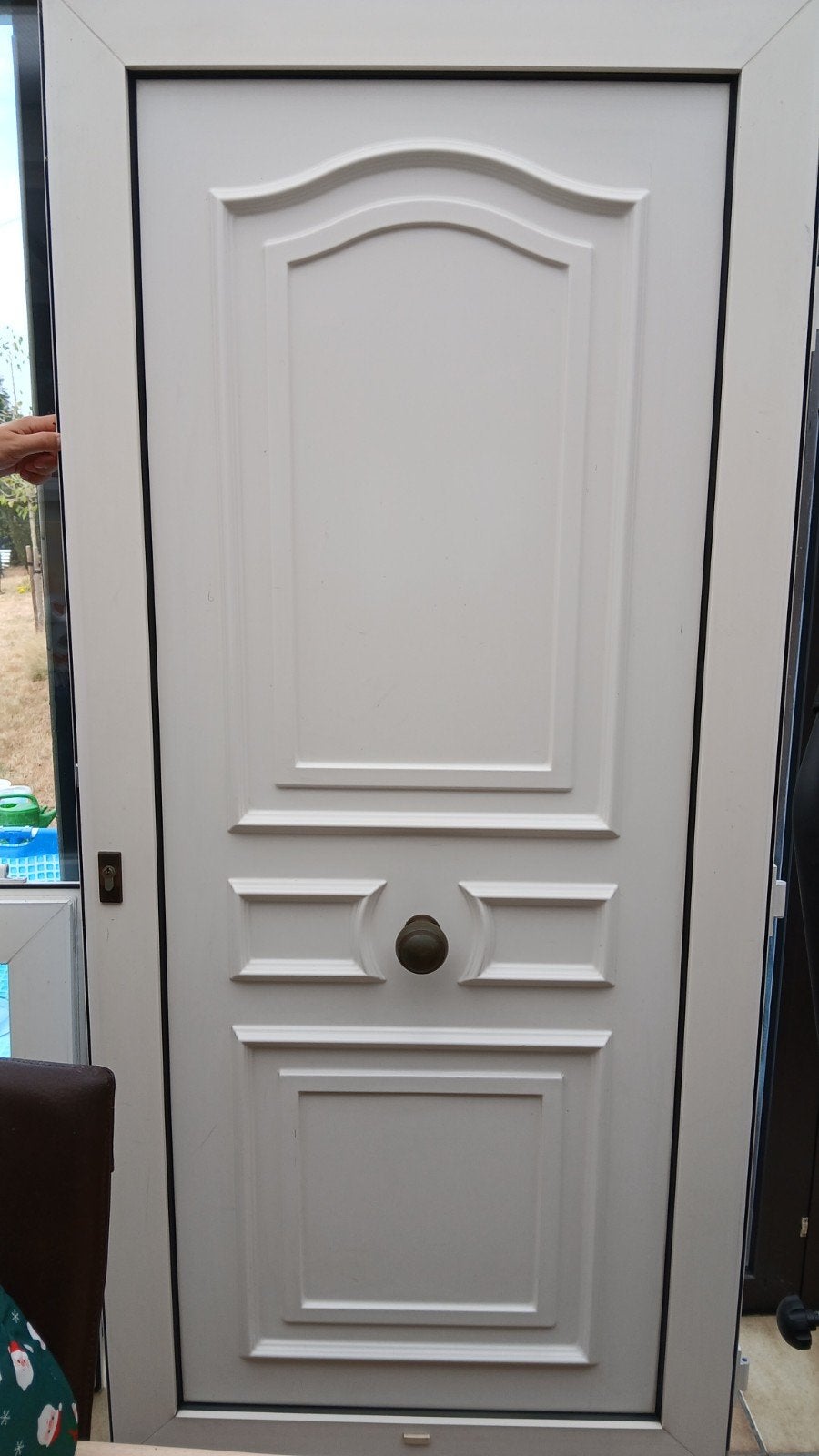 Voordeur pvc wit, Doe-het-zelf en Bouw, Ophalen, Kunststof, Gebruikt, 80 tot 100 cm