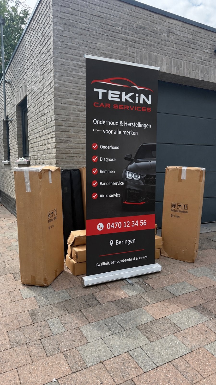 Roll-up banner 15 stuks, Verzamelen, Ophalen, Zo goed als nieuw