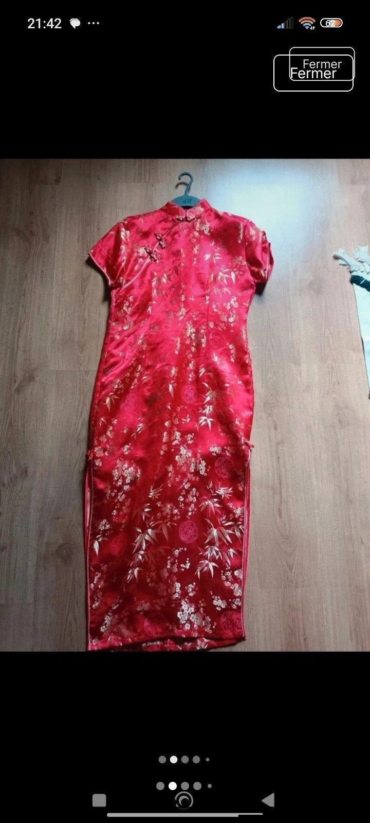Robe chinoise M, Enlèvement, Rouge