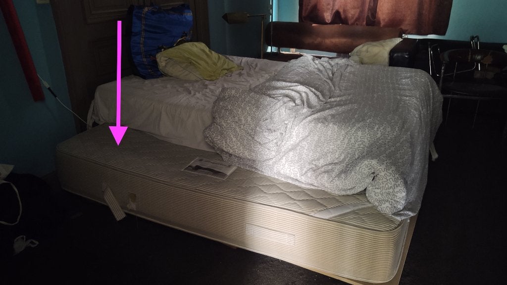groot matras om te geven, Ophalen, Gebruikt, Matras, 220 cm