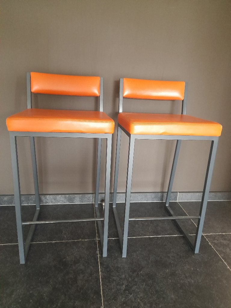 barkruk, Ophalen, Met voetsteun, 4 krukken, Kunststof