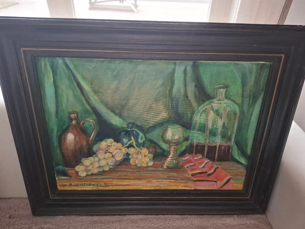 Origineel schilderij – stilleven- B.Spiechowicz, Ophalen