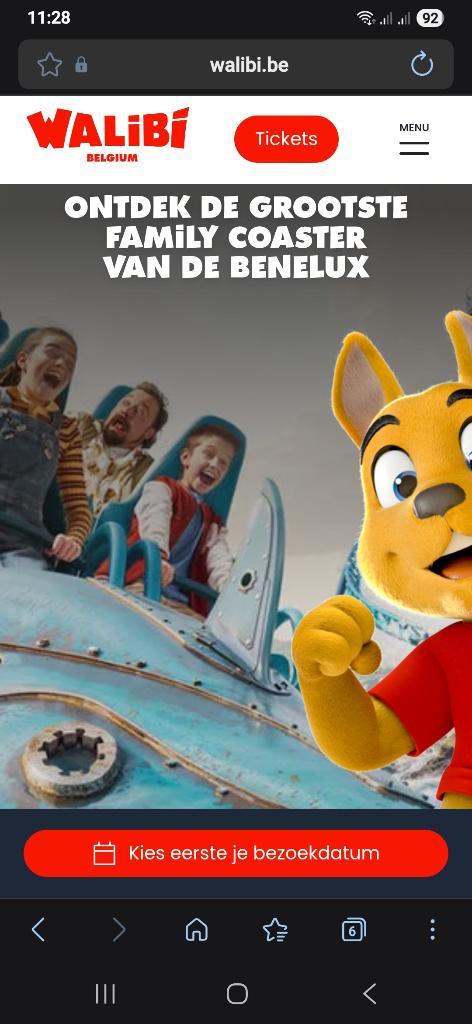 2 Tickets WALIBI