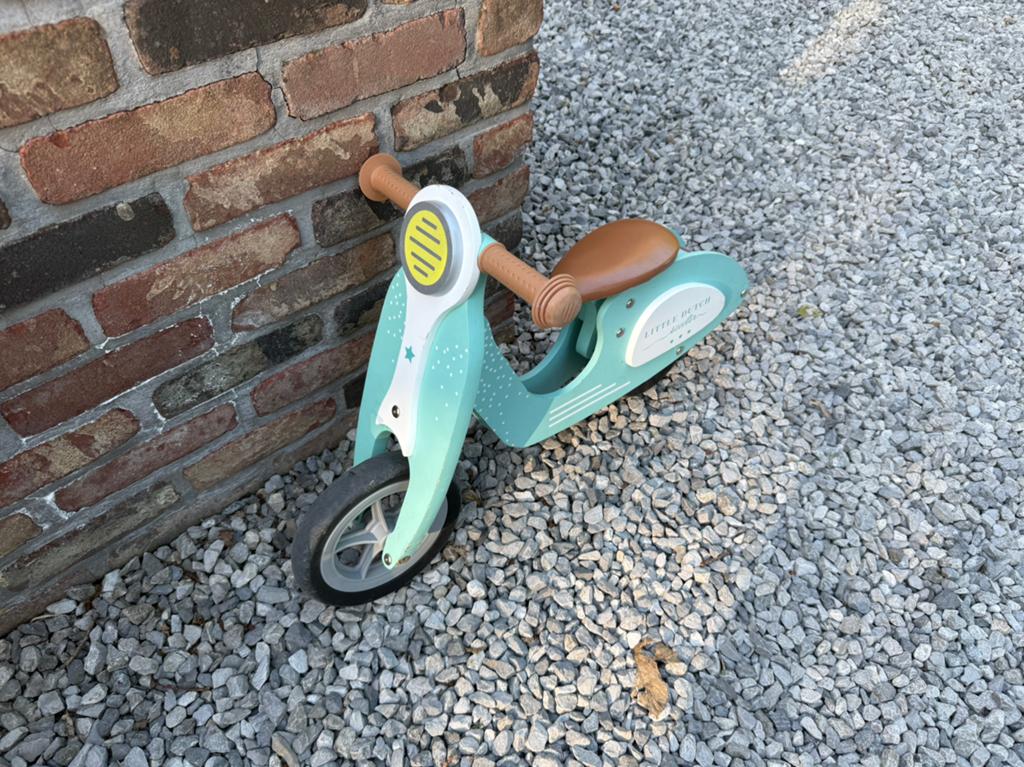 Petite draisienne Vespa Little Dutch en bois, Vélos & Vélomoteurs, Trottinettes, Enlèvement, Utilisé