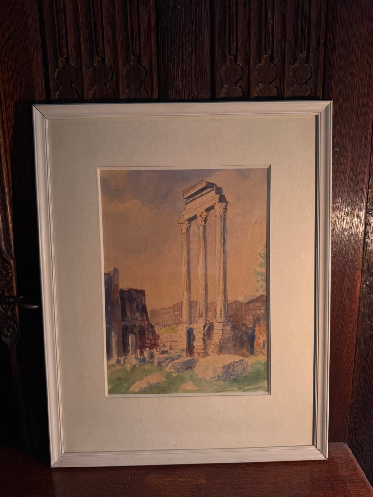 Rudolf Hendrik Oldeman aquarel 1958, Ophalen of Verzenden, Aquarel