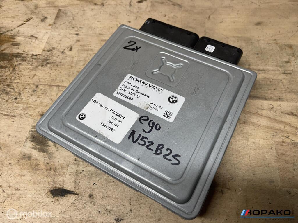 ECU / Motorcomputer BMW 3 serie e9x 7561684 | MSV70, Enlèvement ou Envoi, Einsteinlaan 5, rijswijk, Bmw, Utilisé