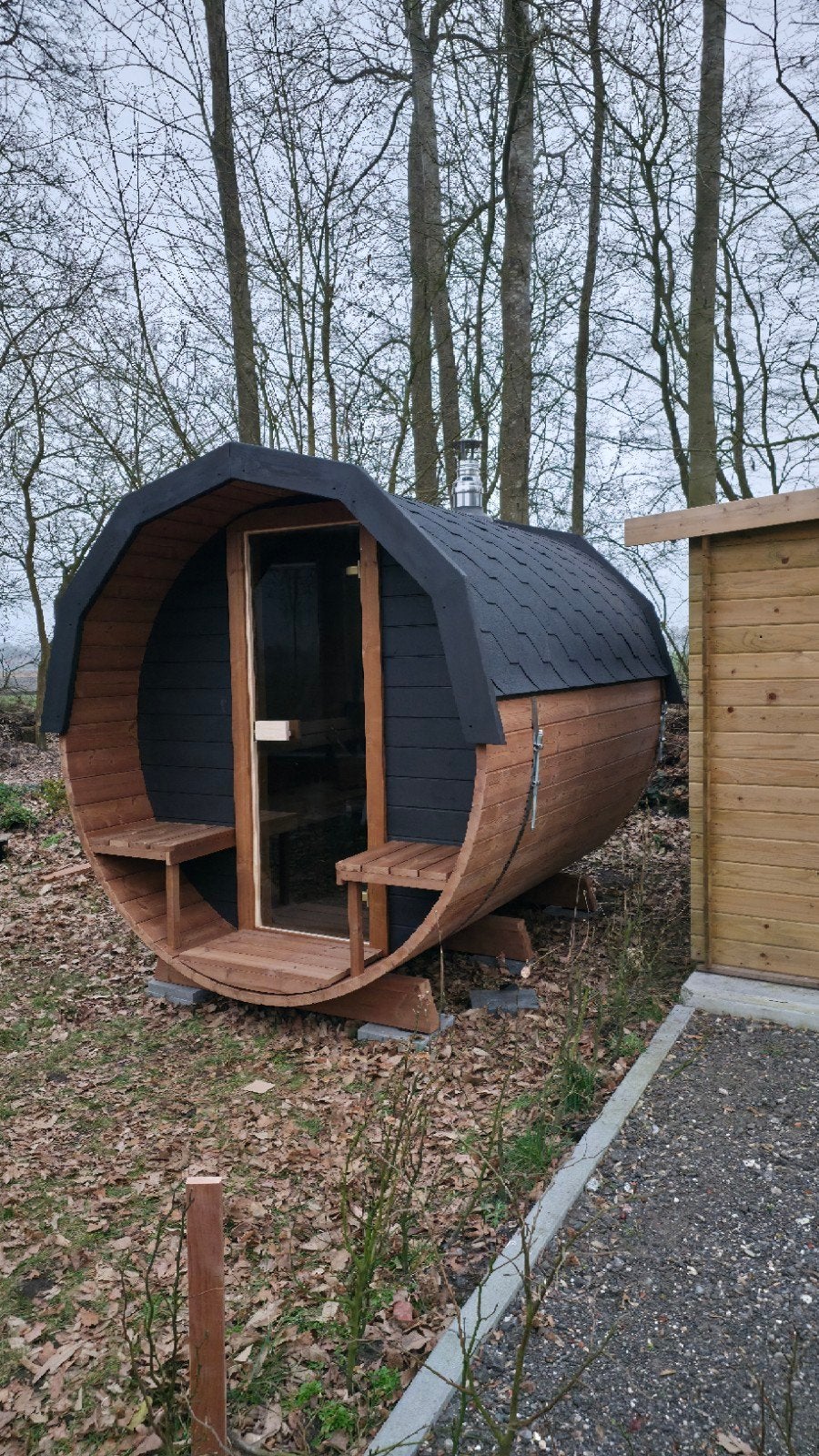 Livraison et installation gratuites d'un sauna en baril de 2, Enlèvement ou Envoi
